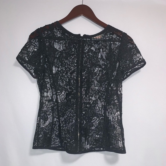 🌟SOLD🌟 Rebecca Taylor Lace Top 🦋 - Picture 1 of 5